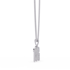 Top TBG Letter Lab Grown Diamond Pendant Necklace - HIGHCARAT DIAMONDS