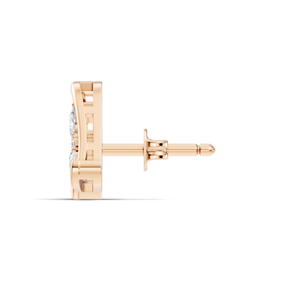 Elegant Pear Or Round Shaped Diamond Stud Earring Classic Affordable Earring Perfect Gift In 14K Solid Gold - HIGHCARAT DIAMONDS