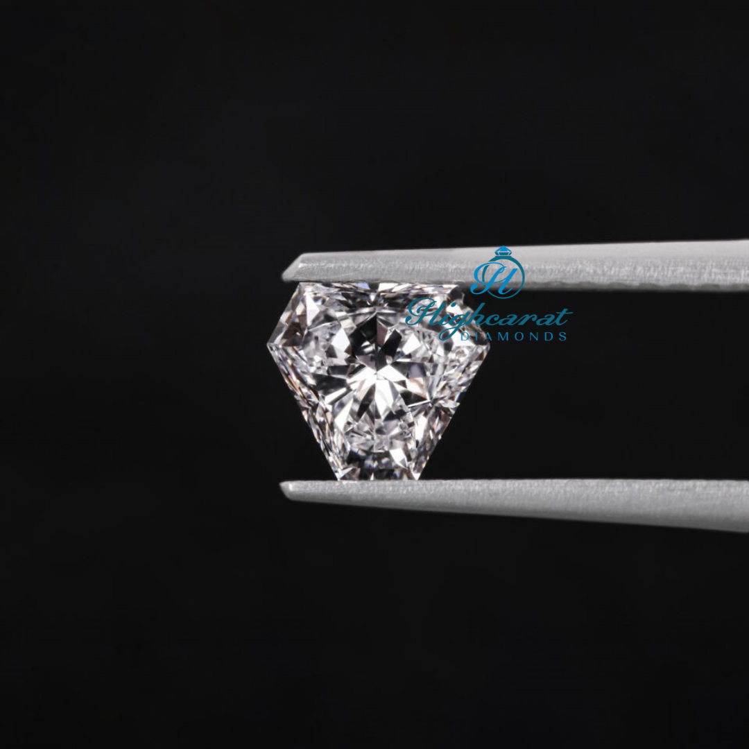 Trillion Cut Fancy Shape Lab Grown Diamond featuring sharp geometry and balanced faceting