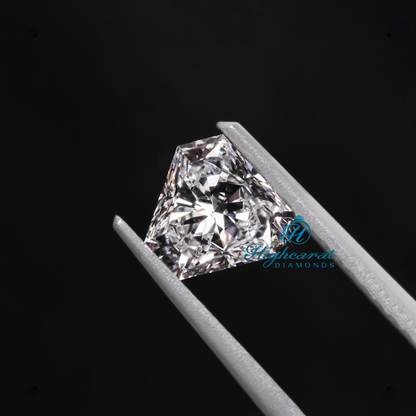 Certified Trillion Fancy Shape Lab Grown Diamond with clean symmetry and clear brilliance