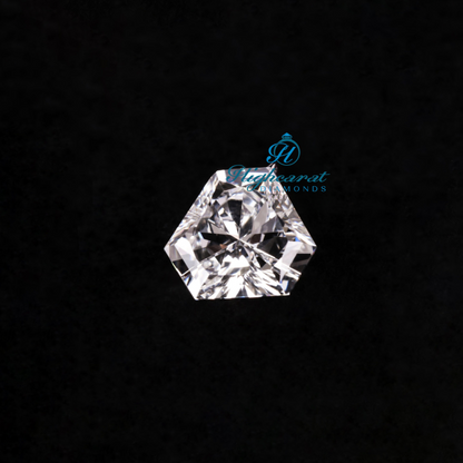 Precision Cut Trillion Diamond featuring defined angles and reflective appearance