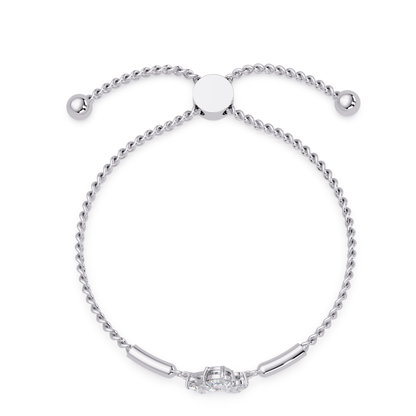 Trio Lab Grown Diamond Shape Adjustable Bracelet - HIGHCARAT DIAMONDS