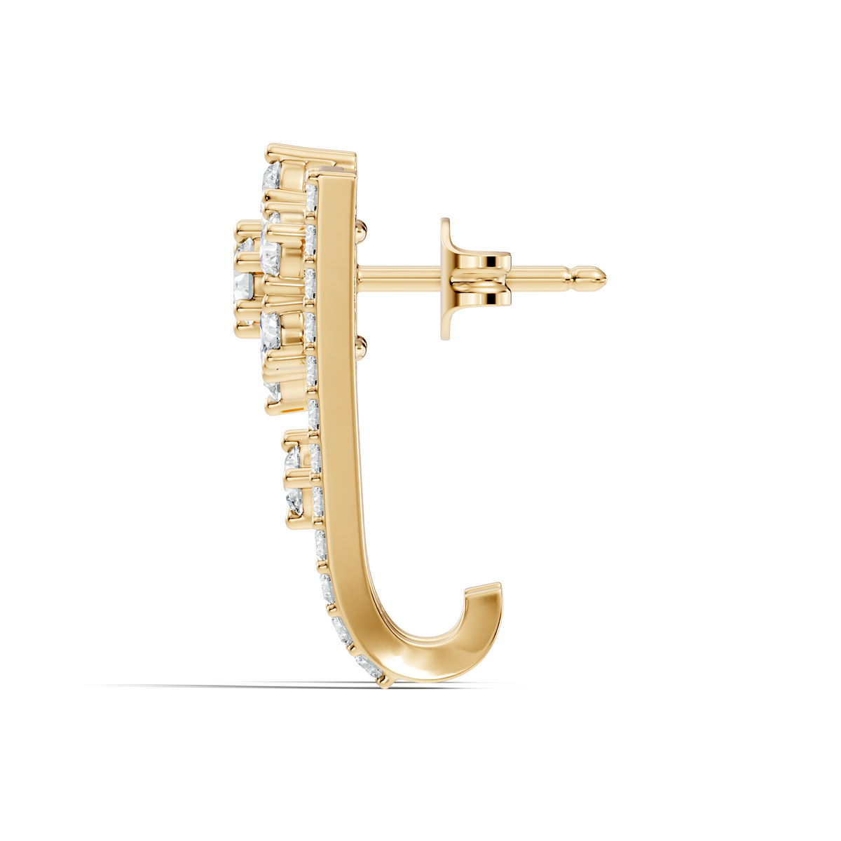 Round Cut Top Grade Lab-Grown Diamond Unique Classic Hand Crafted Drop Stud Earrings For Her - HIGHCARAT DIAMONDS