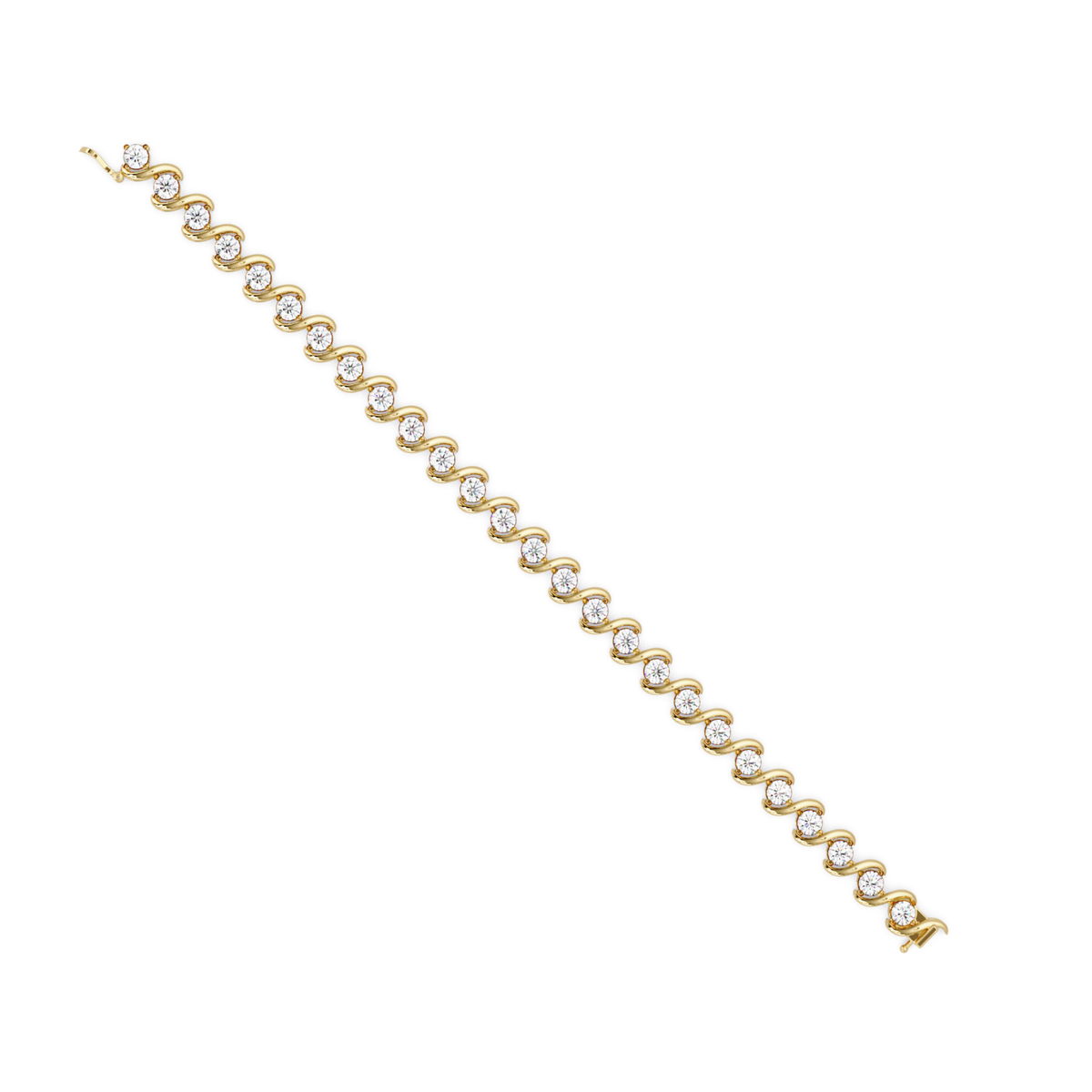 Twisted Lab grown Diamond Link Bracelet - HIGHCARAT DIAMONDS
