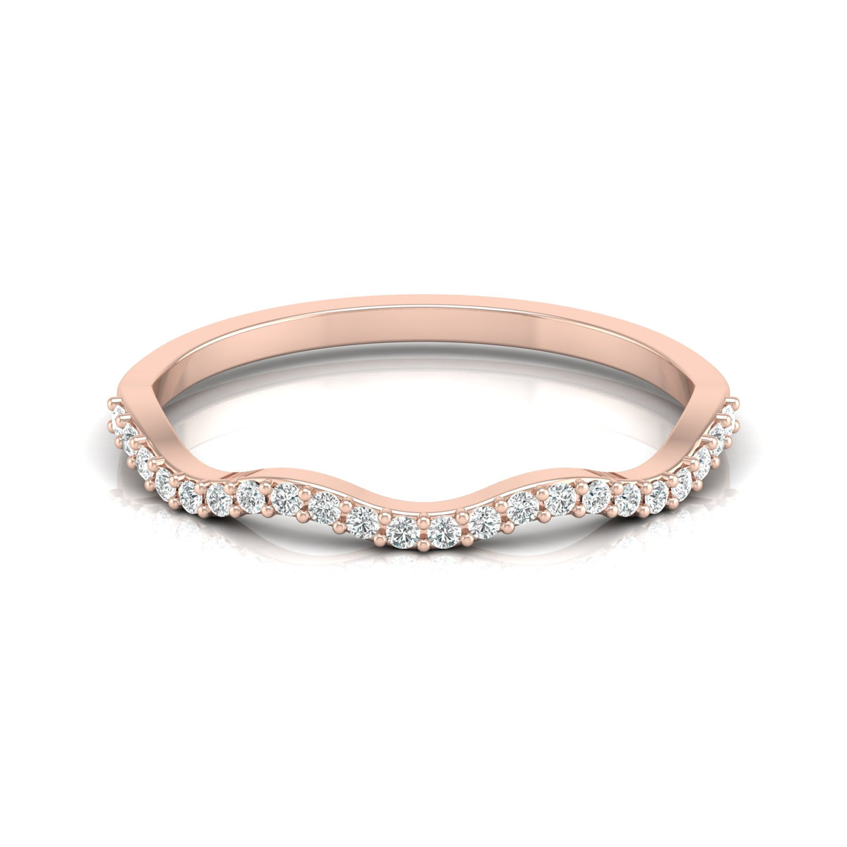 Twisted Round Cut Wedding Diamond Ring for Her Elegant Yet Budget-Friendly in 10KT 14KT 18KT Gold Lab-Grown or Natural - HIGHCARAT DIAMONDS