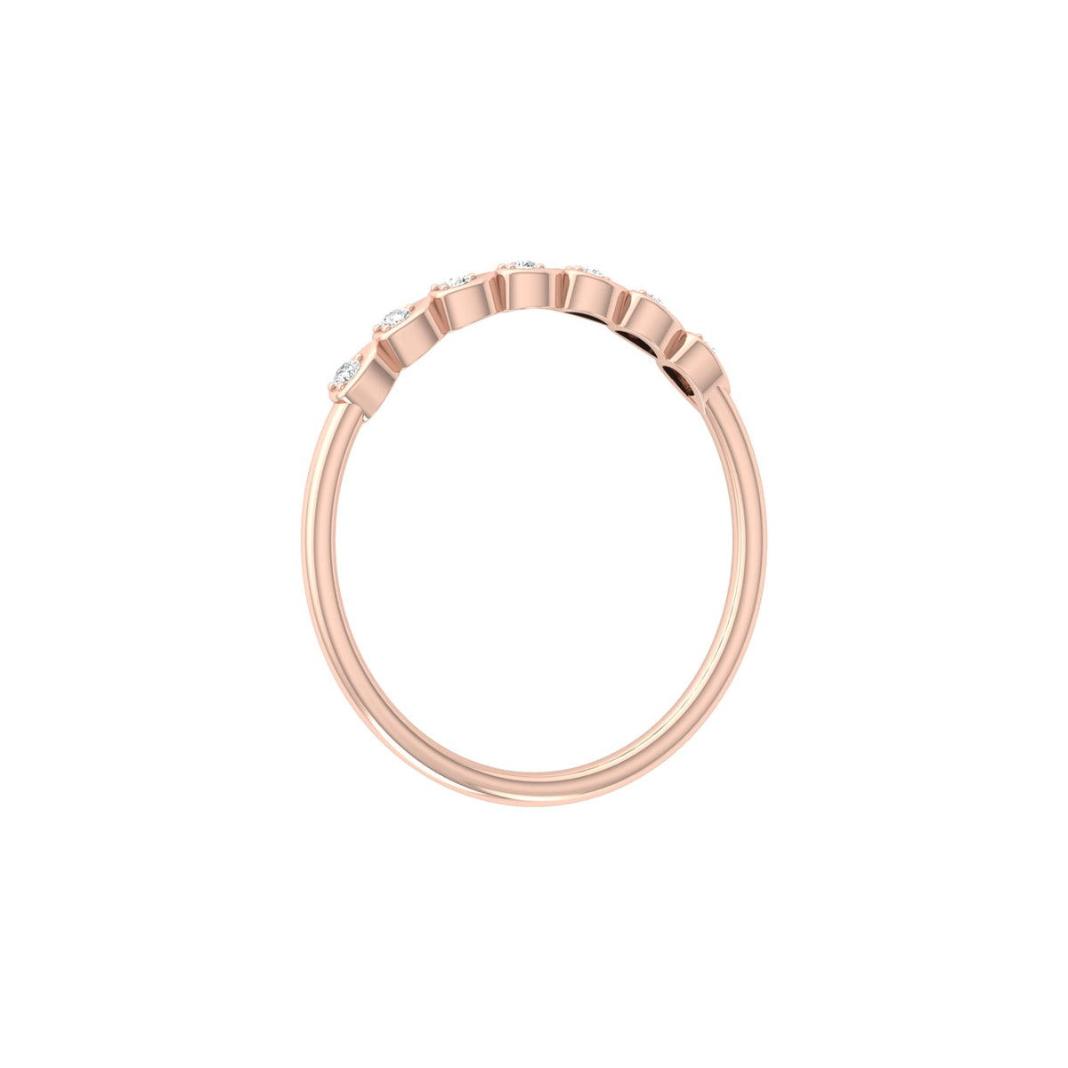 Unique Lab grown Or Natural Round Cut Engagement Ring For Women's In 14K Solid Gold - HIGHCARAT DIAMONDS