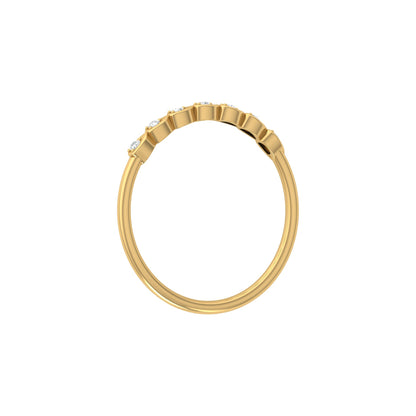 Unique Lab grown Or Natural Round Cut Engagement Ring For Women's In 14K Solid Gold - HIGHCARAT DIAMONDS