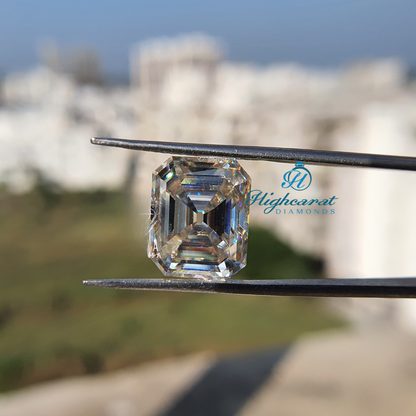 Certified Old Mine Asscher Lab Grown Diamond with balanced symmetry and clear brilliance