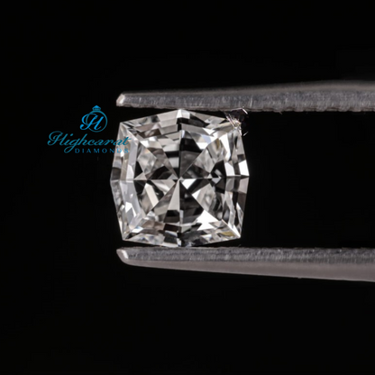 Loose Vintage Square Tycoon Diamond showcasing detailed facet arrangement and polished finish