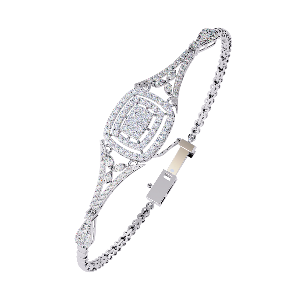 Vintage 1.07Ct Round Cut Lab Grown Diamond Antique Minimalist Perfect  Sparkling Bridesmaid Cuff Bracelet - HIGHCARAT DIAMONDS