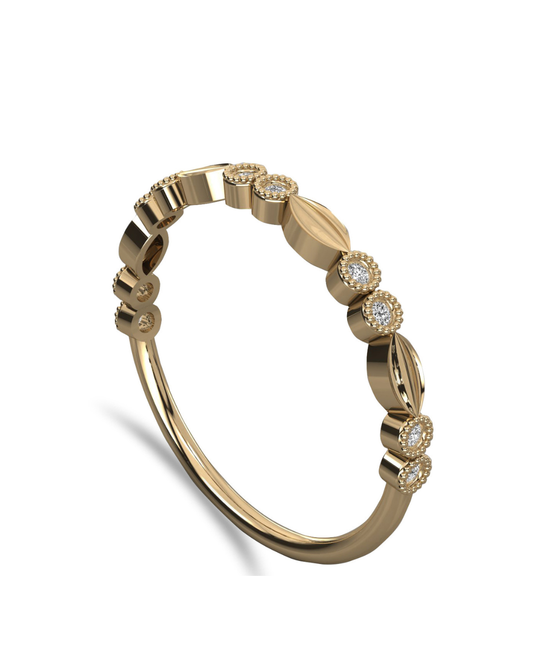 Vintage Style Round Diamond Eternity Band Unique & Charming For Women's - HIGHCARAT DIAMONDS