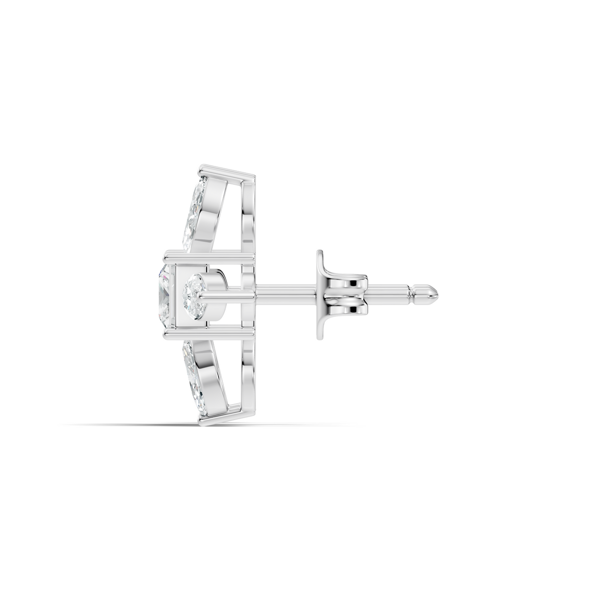 Princess & Marquise Cut 1.90 Ct Lab grown Diamond New Arrival Shinning Sparkle Diamond Earrings For Daily Wear - HIGHCARAT DIAMONDS