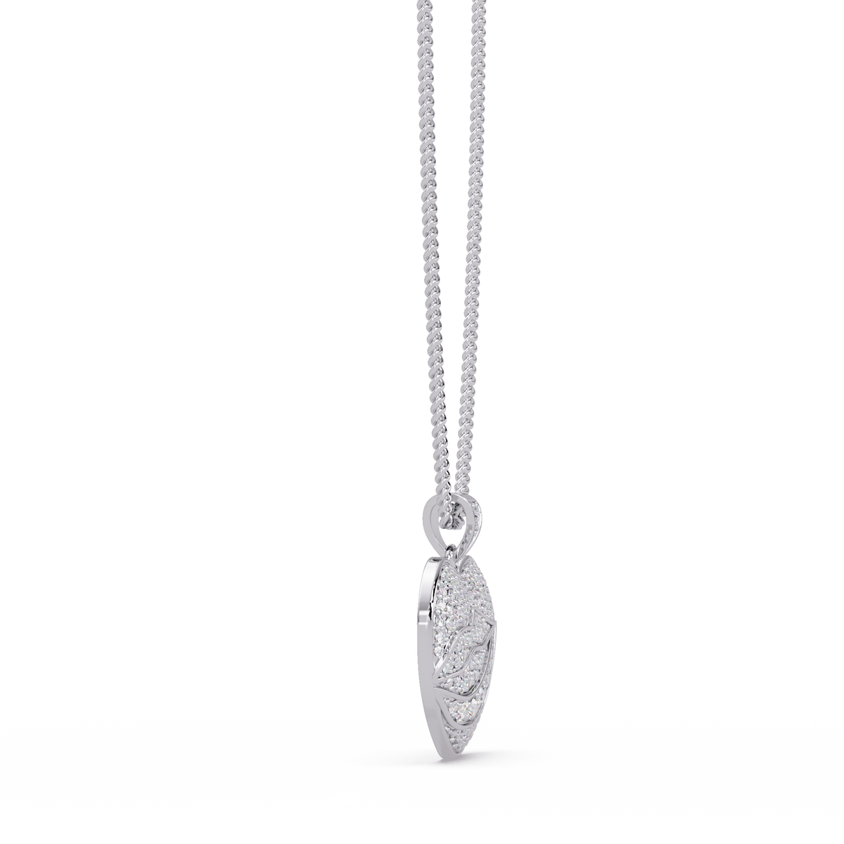 Yellow Gold Heart Shape Lab-Grown Diamond Pendant - HIGHCARAT DIAMONDS