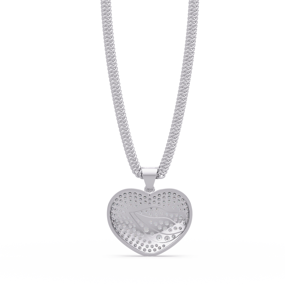 Yellow Gold Heart Shape Lab-Grown Diamond Pendant - HIGHCARAT DIAMONDS