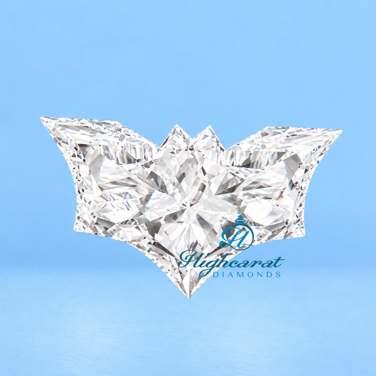 Unique Fancy Cut Bat Shape Lab Grown Diamond