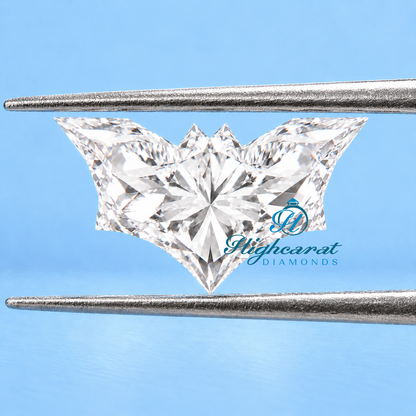 Unique Fancy Cut Bat Shape Lab Grown Diamond