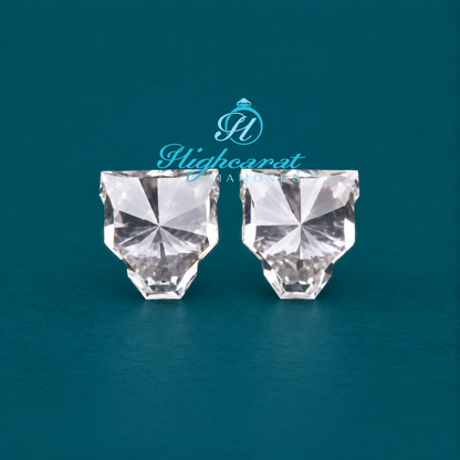 Detailed cheetah shape lab grown diamond