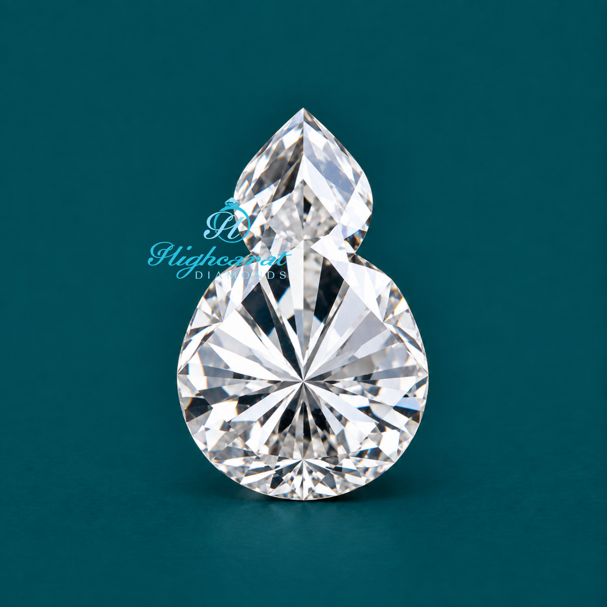 Antique chess queen shape lab grown diamond