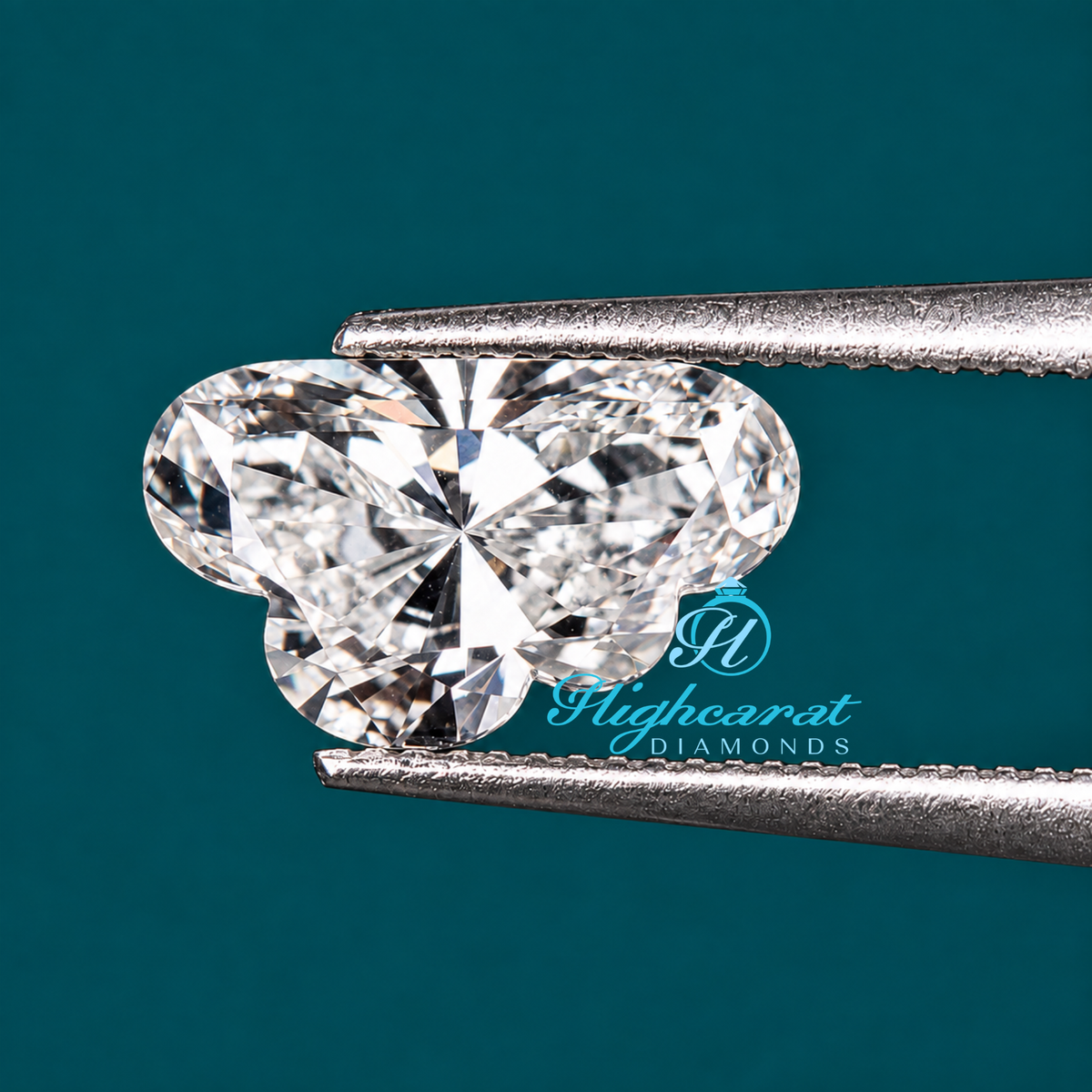 Close-up of unique cloud shape diamond