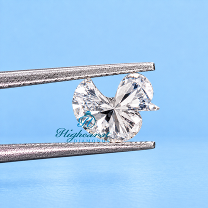 Duck profile shape fancy cut lab grown diamond
