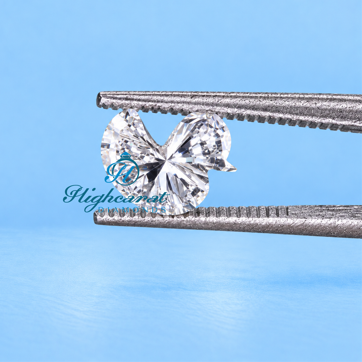 Detailed antique duck shape lab grown diamond