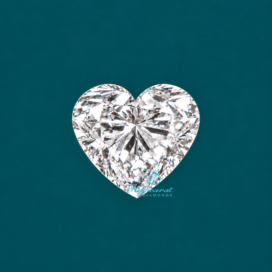 Lab Grown Heart Shaped Diamond Loose Certified Stone