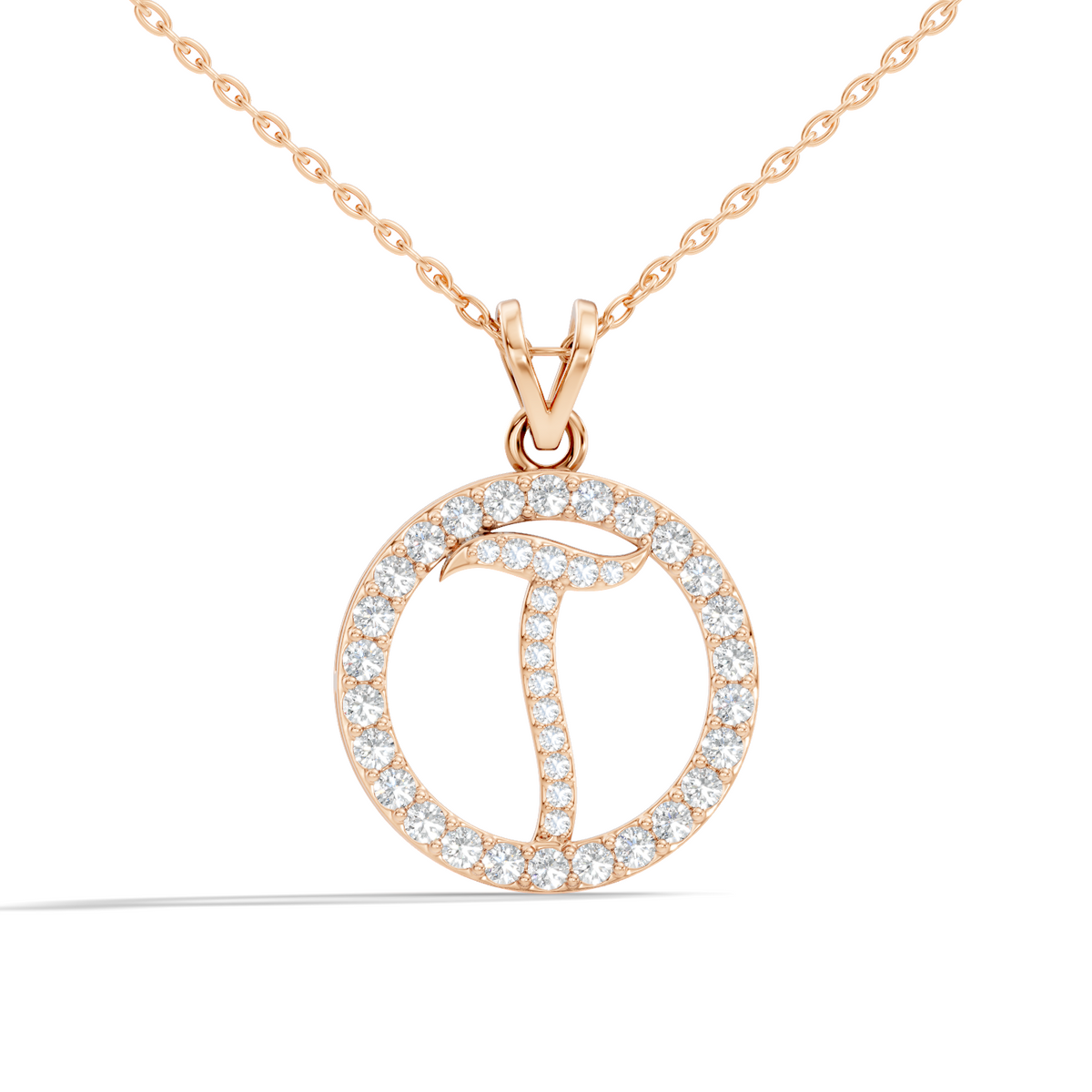 Minimalist Diamond Pendant for Her Elegant Handmade Jewelry In 14K Solid White Gold - HIGHCARAT DIAMONDS