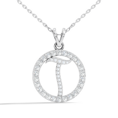 Minimalist Diamond Pendant for Her Elegant Handmade Jewelry In 14K Solid White Gold - HIGHCARAT DIAMONDS