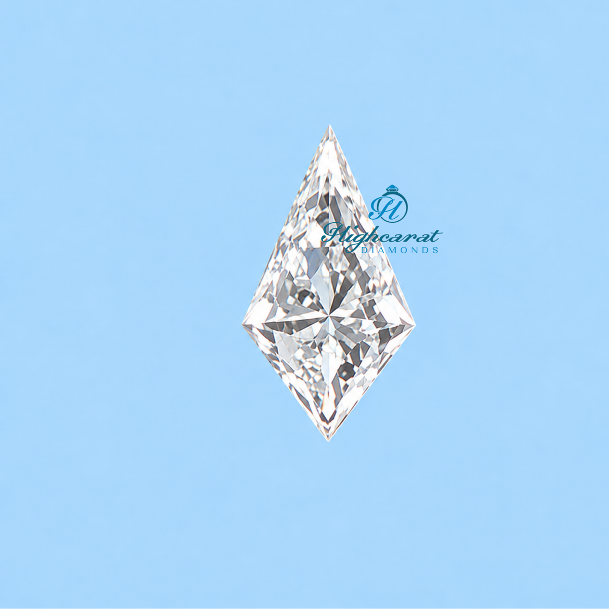 Detailed kite cut lab grown diamond