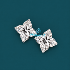 Close-Up of Lily Flower Shape Lab Grown Diamond
