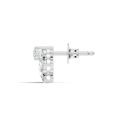 Elegant 2.17 Ct Pear and Round Diamonds Earrings in 14K Gold for Her - HIGHCARAT DIAMONDS