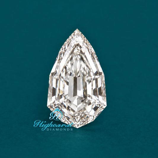 Antique Pear Shape Step Cut Lab Grown Diamond