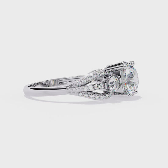 Round Cut 1.64Ct Lab Grown Diamond Elegant Stunning Vintage Stacking Bridesmaid Ring For Her