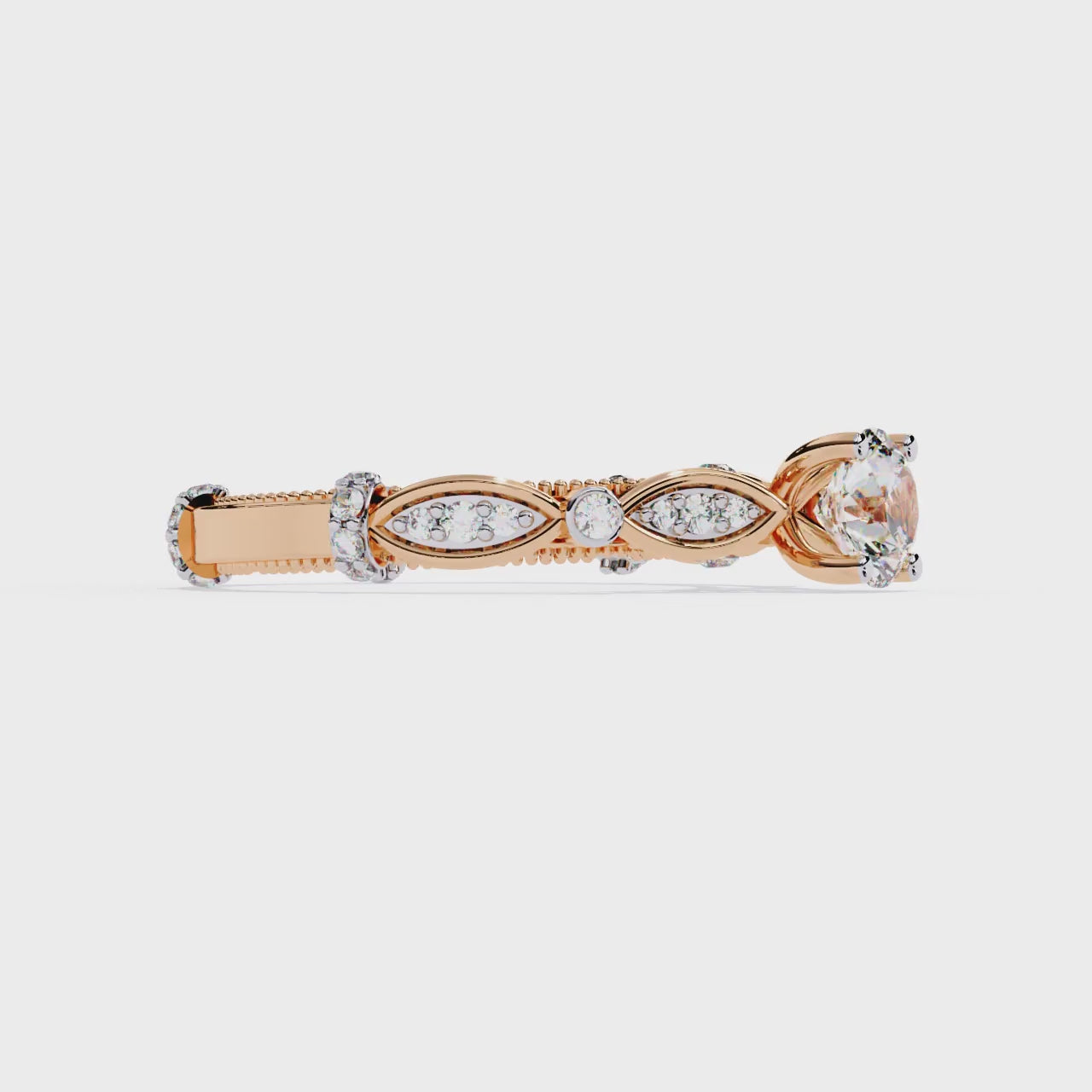 Solitaire Round Cut Diamond Cluster Minimalist Stunning Dainty Sparkling Bridal Set Ring for Women's
