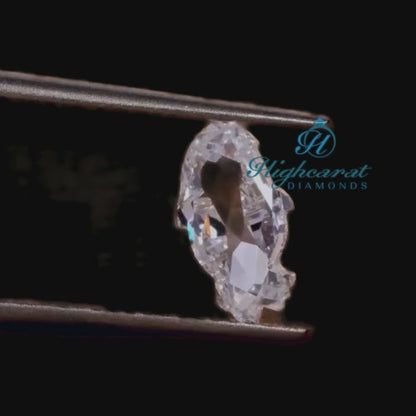 High Clarity Fish Shaped Lab Grown Diamond with custom design and clean symmetry