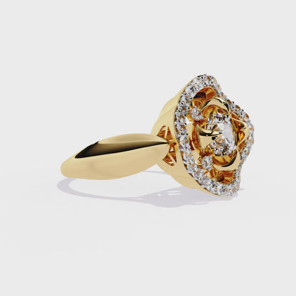 Round Cut High Quality Diamond Unique Elegant Cluster Dainty Vintage Bridesmaid Ring Gift For Her