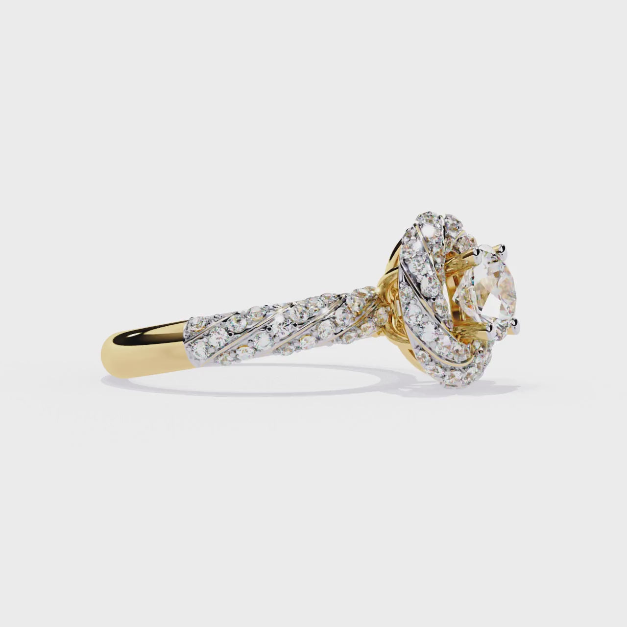 Round Cut 1.44Ct Lab Grown Diamond Halo Style Art Deco Elegant Statement Annivrasry Ring Gift For Her