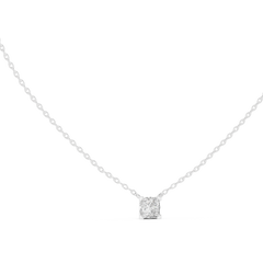 Princess Cut 14K Gold Lab Grown Diamond Pendant Top View