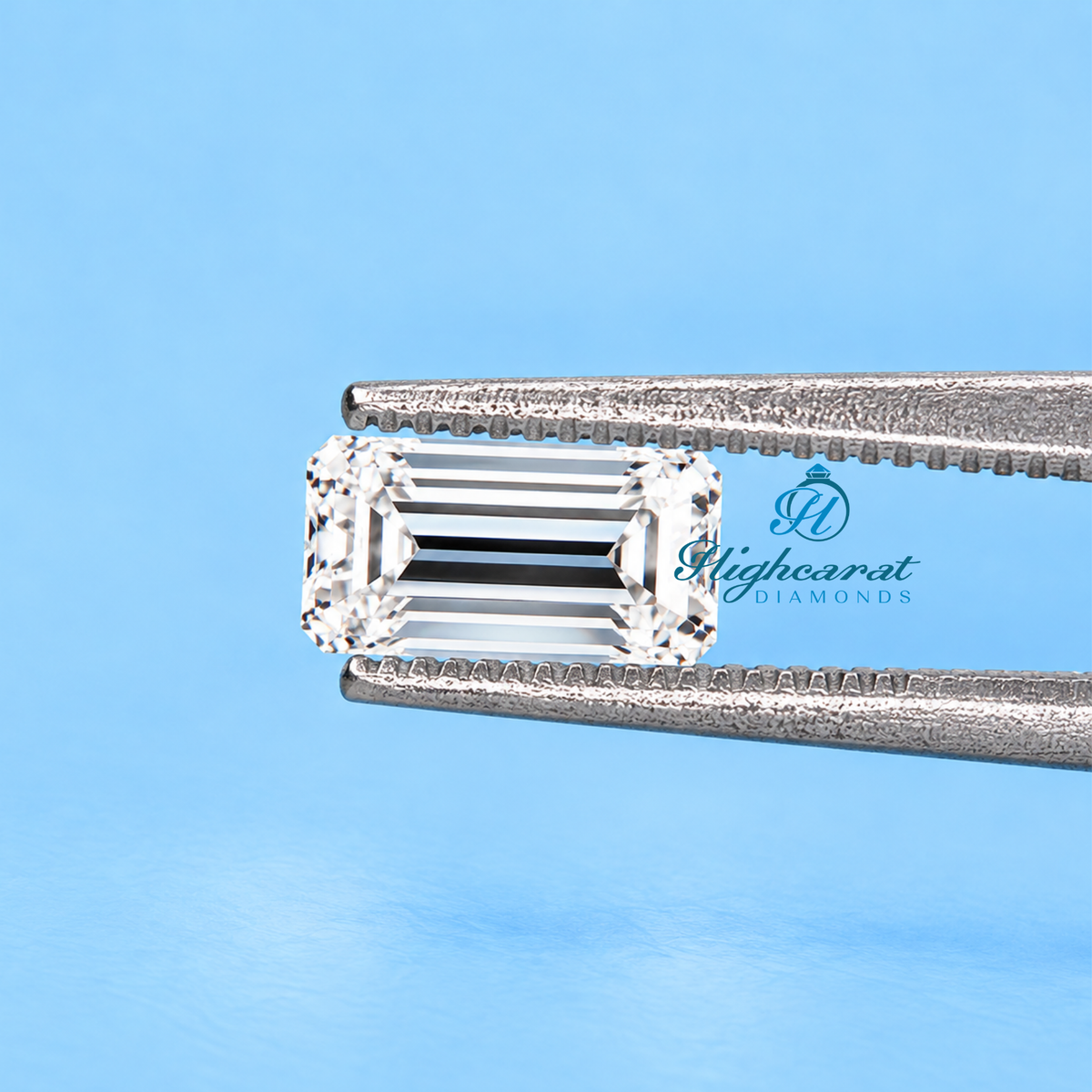 Tapered baguette cut certified lab grown diamond