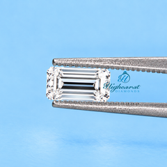 Tapered baguette cut certified lab grown diamond